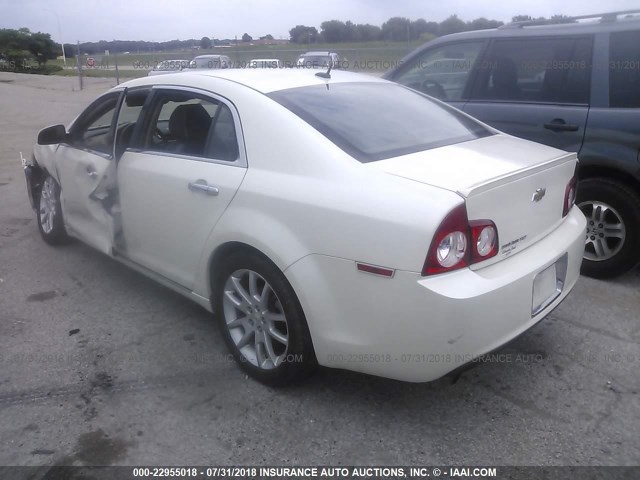 1G1ZE5EBXAF250806 - 2010 CHEVROLET MALIBU LTZ WHITE photo 3