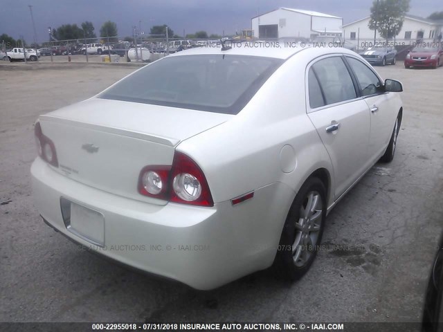 1G1ZE5EBXAF250806 - 2010 CHEVROLET MALIBU LTZ WHITE photo 4