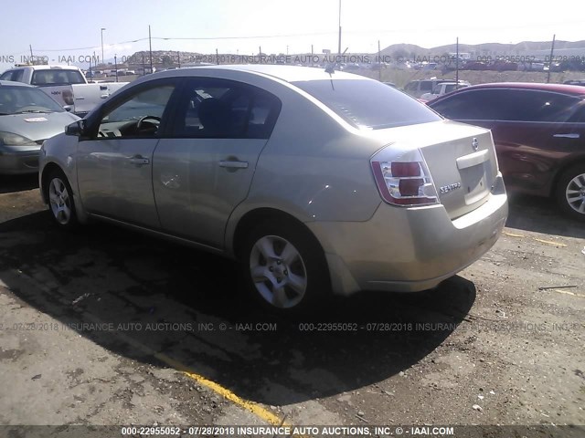 3N1AB61E98L732253 - 2008 NISSAN SENTRA 2.0/2.0S/2.0SL GOLD photo 3