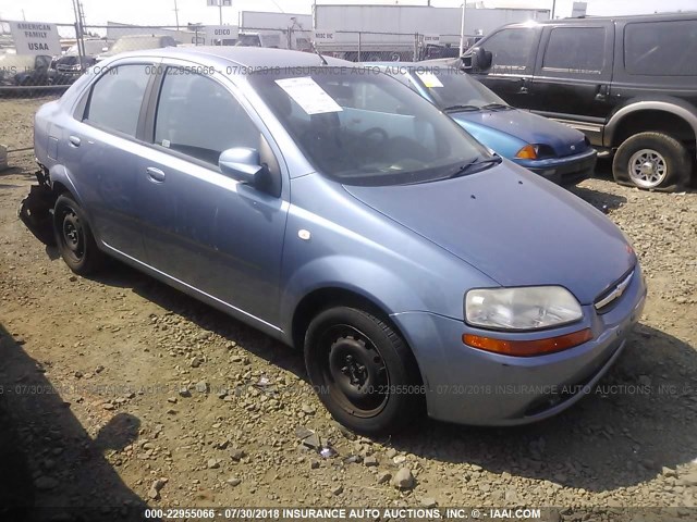 KL1TD56676B598098 - 2006 CHEVROLET AVEO LS Light Blue photo 1
