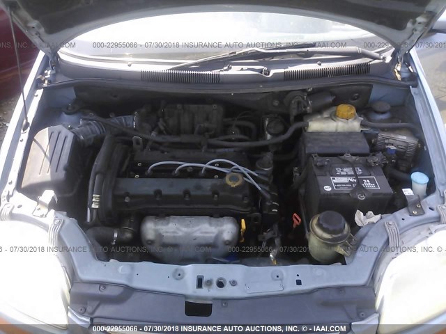 KL1TD56676B598098 - 2006 CHEVROLET AVEO LS Light Blue photo 10