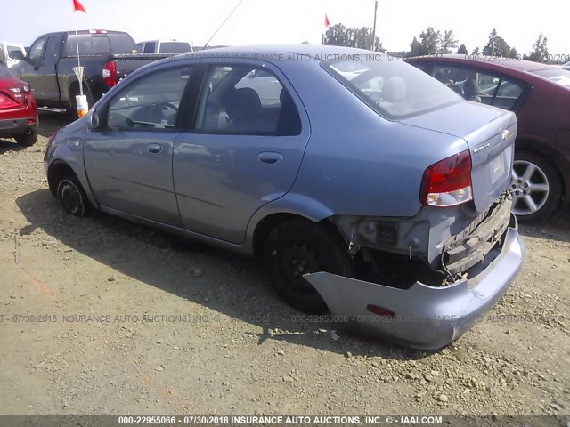KL1TD56676B598098 - 2006 CHEVROLET AVEO LS Light Blue photo 3