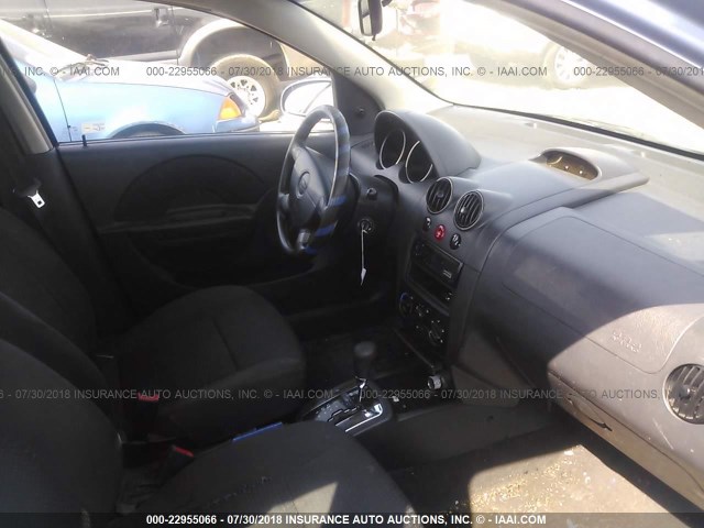 KL1TD56676B598098 - 2006 CHEVROLET AVEO LS Light Blue photo 5