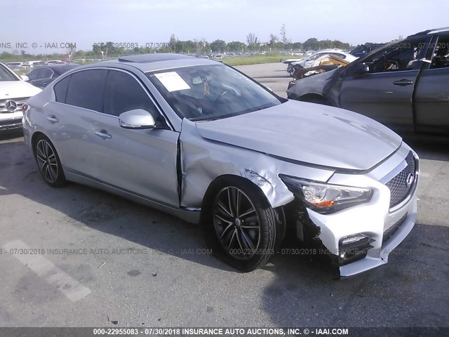 JN1BV7AP5EM681600 - 2014 INFINITI Q50 PREMIUM/SPORT SILVER photo 6