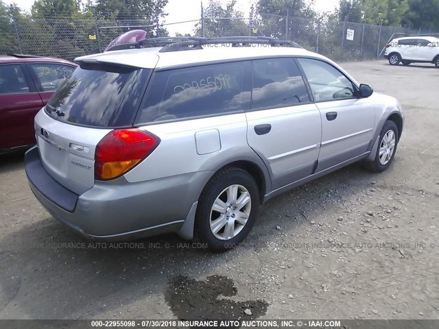 4S4BP61C457344263 - 2005 SUBARU LEGACY OUTBACK 2.5I 银色 照片 4