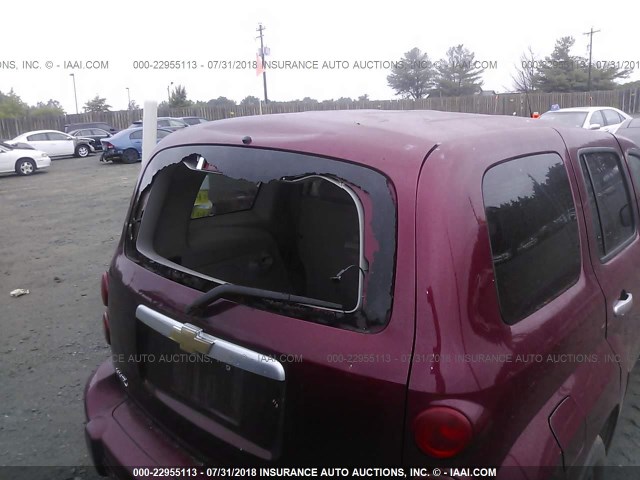 3GNDA13DX7S566244 - 2007 CHEVROLET HHR LS RED photo 6