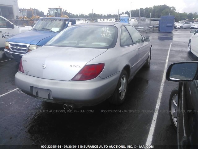 19UYA2254VL010719 - 1997 ACURA 3.0CL SILVER photo 4