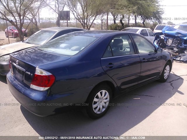 4T1BE30K86U138203 - 2006 TOYOTA CAMRY LE/XLE/SE Mavi foto 4