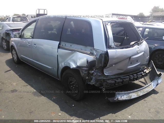 5N1BV28UX4N312330 - 2004 NISSAN QUEST S/SE/SL BLUE photo 3