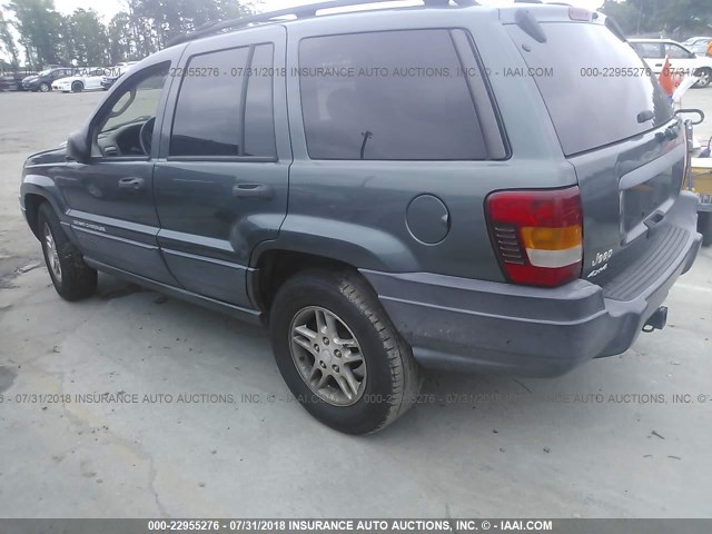 1J4GW48S54C135886 - 2004 JEEP GRAND CHEROKEE LAREDO/COLUMBIA/FREEDOM 绿色 照片 3
