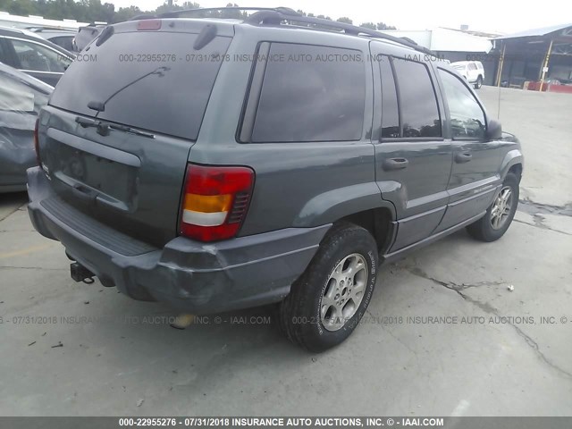 1J4GW48S54C135886 - 2004 JEEP GRAND CHEROKEE LAREDO/COLUMBIA/FREEDOM 绿色 照片 4