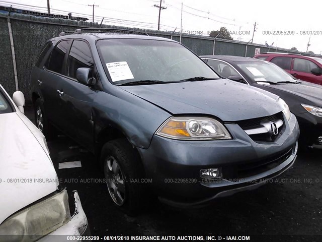 2HNYD18205H553067 - 2005 ACURA MDX Light Blue photo 1