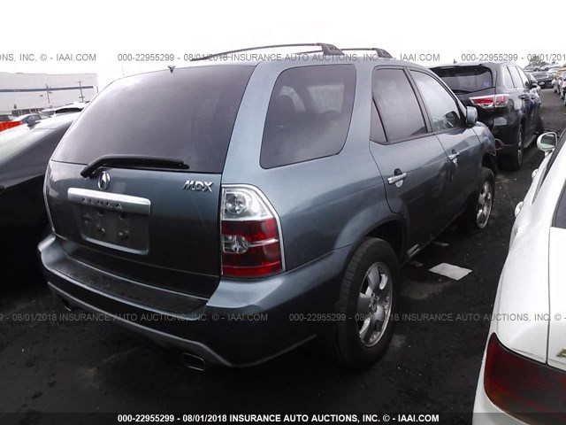 2HNYD18205H553067 - 2005 ACURA MDX Light Blue photo 4