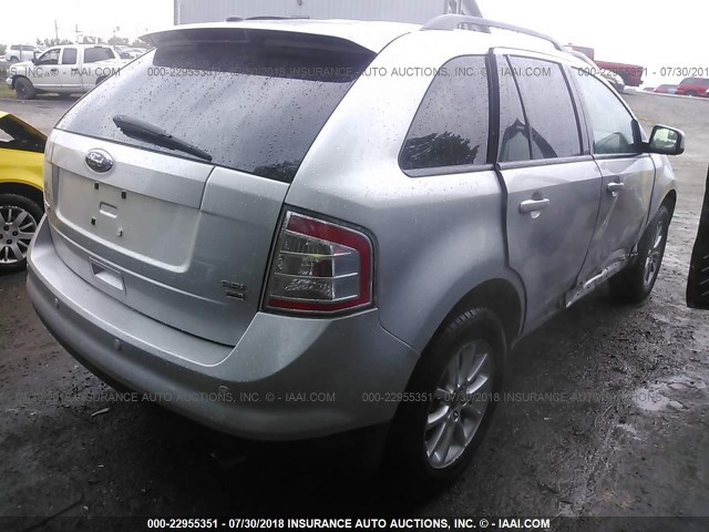 2FMDK48C09BA52916 - 2009 FORD EDGE SEL SILVER photo 4