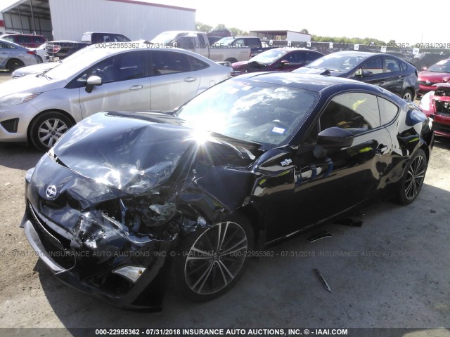 JF1ZNAA11D2716220 - 2013 TOYOTA SCION FR-S BLACK photo 2
