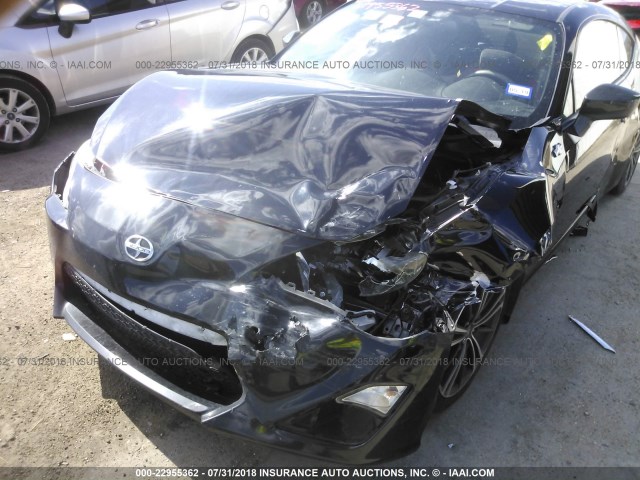 JF1ZNAA11D2716220 - 2013 TOYOTA SCION FR-S BLACK photo 6
