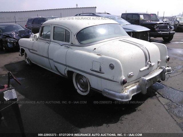 K6XS2176 - 1953 PONTIAC 4 DOOR SEDAN  BEIGE photo 3