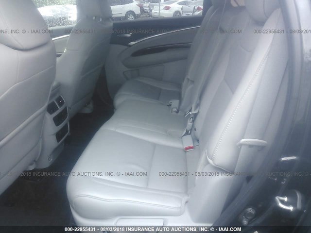 5FRYD3H46FB003624 - 2015 ACURA MDX TECHNOLOGY GRAY photo 8