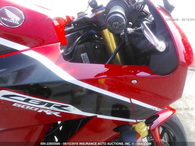 JH2PC40J6HK300204 - 2017 HONDA CBR600 RR RED photo 5