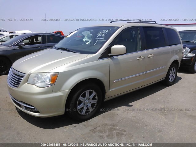 2A4RR8DG1BR659193 - 2011 CHRYSLER TOWN & COUNTRY TOURING L GOLD photo 2