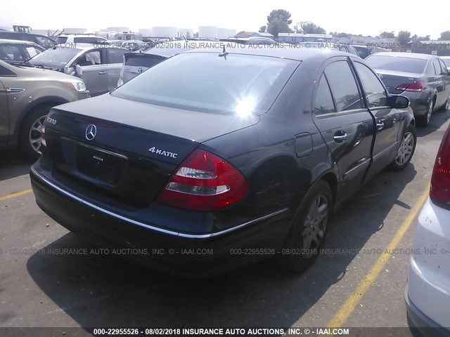 WDBUF87J26X180478 - 2006 MERCEDES-BENZ E 350 4MATIC BLACK photo 4