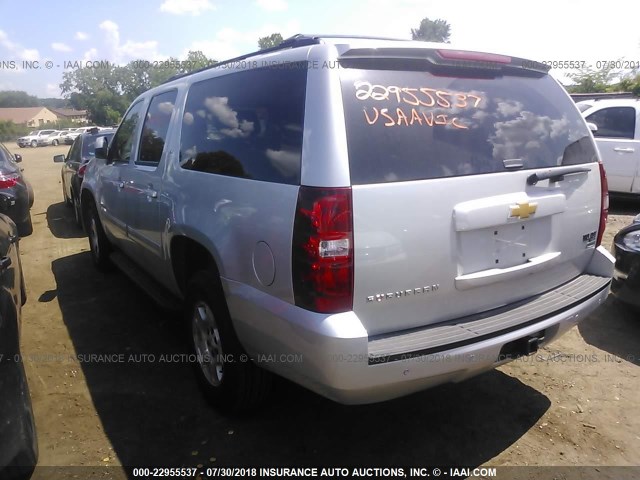 1GNUKJE3XAR171198 - 2010 CHEVROLET SUBURBAN K1500 LT SILVER photo 3