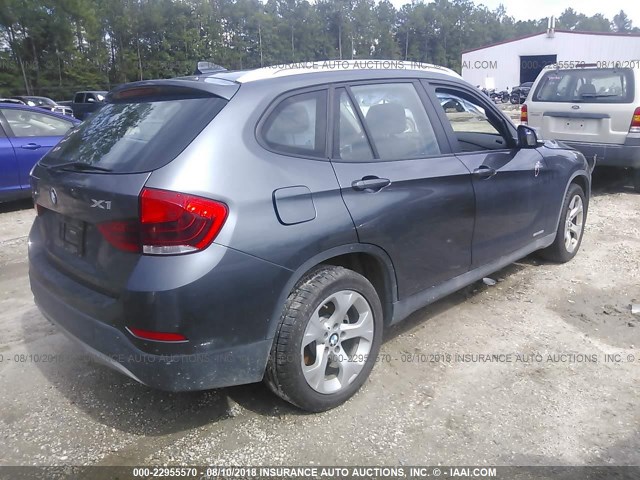 WBAVM1C54FVW58890 - 2015 BMW X1 SDRIVE28I GRAY photo 4