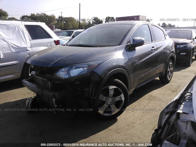 3CZRU5H51HG706209 - 2017 HONDA HR-V EX GRAY photo 2