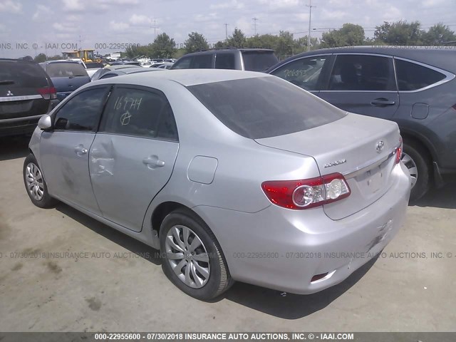 5YFBU4EE9DP169714 - 2013 TOYOTA COROLLA S/LE GRAY photo 3