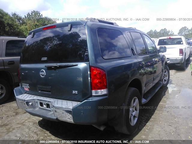 5N1AA08AX4N734373 - 2004 NISSAN ARMADA SE/LE GRAY photo 4