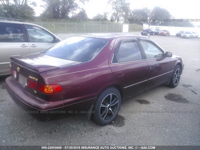 4T1BF28K0YU094177 - 2000 TOYOTA CAMRY LE/XLE BURGUNDY photo 4