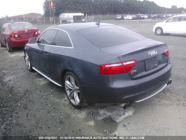 WAURV78T79A026387 - 2009 AUDI S5 QUATTRO GRAY photo 3