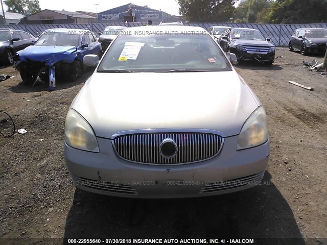 1G4HD57227U162500 - 2007 BUICK LUCERNE CXL GOLD photo 6