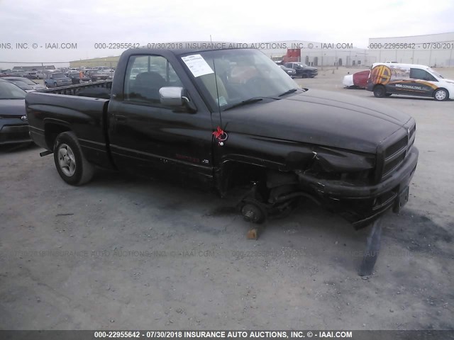 1B7HC16Z0TJ140182 - 1996 DODGE RAM 1500 BLACK photo 1