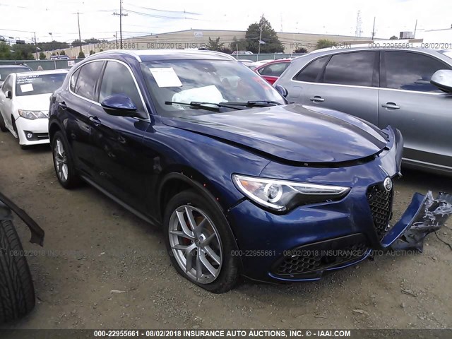 ZASFAKBN4J7B84189 - 2018 ALFA ROMEO STELVIO TI BLUE photo 1