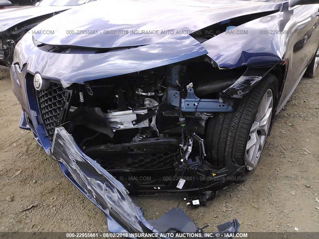 ZASFAKBN4J7B84189 - 2018 ALFA ROMEO STELVIO TI BLUE photo 6