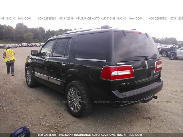 5LMFU28558LJ06487 - 2008 LINCOLN NAVIGATOR BLACK photo 3