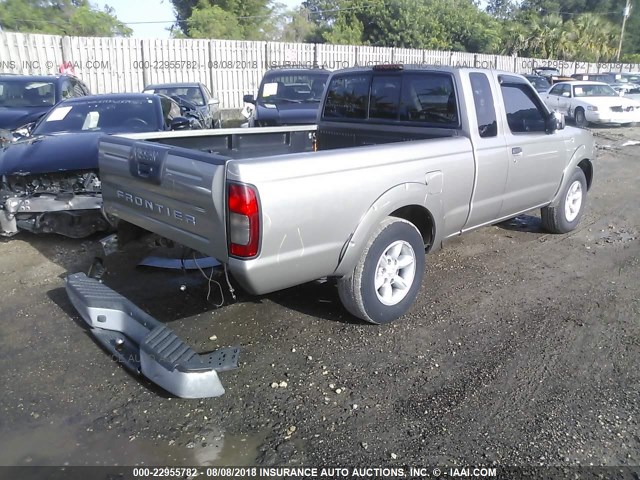 1N6DD26S01C378360 - 2001 NISSAN FRONTIER KING CAB XE GOLD photo 4