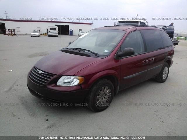 1A4GP45R96B733633 - 2006 CHRYSLER TOWN & COUNTRY  RED photo 2