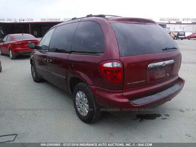 1A4GP45R96B733633 - 2006 CHRYSLER TOWN & COUNTRY  RED photo 3