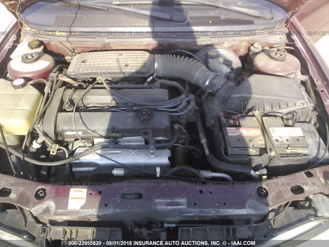 1FAFP6639XK213088 - 1999 FORD CONTOUR SE BURGUNDY photo 10