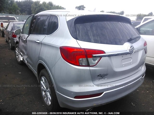 LRBFXDSA4HD031435 - 2017 BUICK ENVISION ESSENCE SILVER photo 3