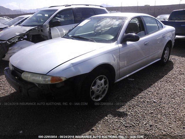 1G3NK52F72C216590 - 2002 OLDSMOBILE ALERO GX SILVER photo 2