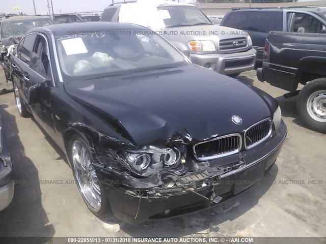 WBAGN63585DS57317 - 2005 BMW 745 LI BLACK photo 1