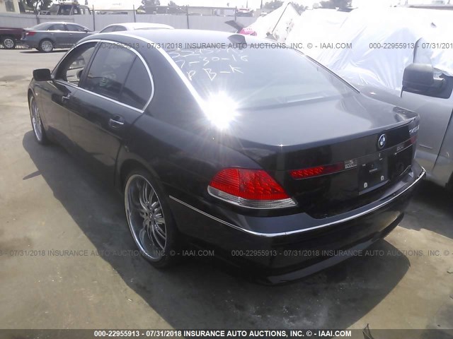 WBAGN63585DS57317 - 2005 BMW 745 LI BLACK photo 3