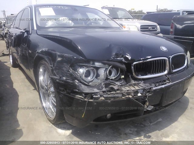 WBAGN63585DS57317 - 2005 BMW 745 LI BLACK photo 6