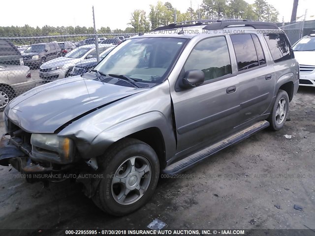 1GNET16M856188226 - 2005 CHEVROLET TRAILBLAZER EXT LS/EXT LT GRAY photo 2