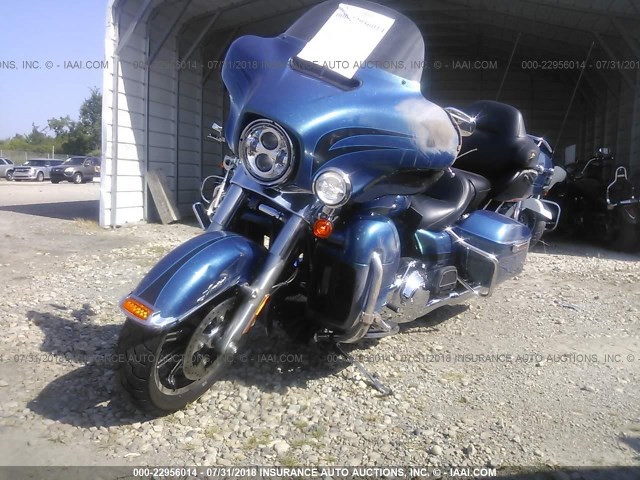 1HD1KEL15EB693156 - 2014 HARLEY-DAVIDSON FLHTK ELECTRA GLIDE ULTRA LTD BLUE photo 2