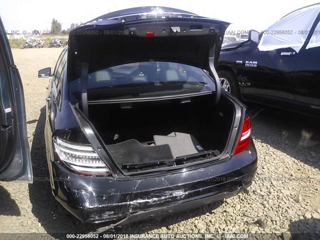 WDDGF4HB3DR242671 - 2013 MERCEDES-BENZ C 250 BLACK photo 6