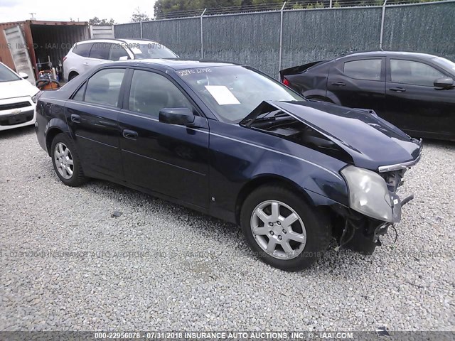 1G6DM57T260120056 - 2006 CADILLAC CTS BLUE photo 1